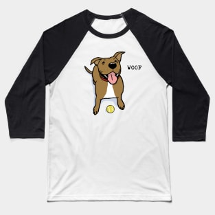 Woof Dog | Big Brown Dog With Tennis Ball Wants To Play Baseball T-Shirt